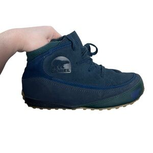 Sorel Youth Chesterman Chukka Blue Green Outdoor Hiking Boots Size 6